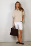 SoSue - Blouse - Cowboy Button Linen - Beige