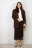 Rotate - Blazer - Oversize Suede - Chocolate Brown