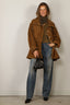 RÓHE - Jacket - Sculptural Suede Jacket - Sage