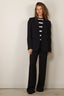 Forte_Forte - Blazer - Matt Envers Satin Jacket - Notte