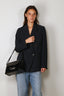 Vince - Blazer - Crepe Double Breasted Blazer - Navy