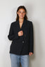 Vince - Blazer - Crepe Double Breasted Blazer - Navy