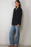 Vince - Blazer - Crepe Double Breasted Blazer - Navy