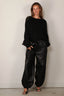 Suzie Kondi - Trui - Kismet Crewneck Sweater Slub Cashmere - Black