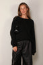Suzie Kondi - Trui - Kismet Crewneck Sweater Slub Cashmere - Black