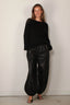 Suzie Kondi - Trui - Kismet Crewneck Sweater Slub Cashmere - Black