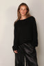 Suzie Kondi - Trui - Kismet Crewneck Sweater Slub Cashmere - Black