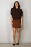 Rotate - Rok - Suede Mini Skirt - Bison