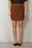 Rotate - Rok - Suede Mini Skirt - Bison