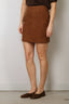 Rotate - Rok - Suede Mini Skirt - Bison