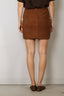 Rotate - Rok - Suede Mini Skirt - Bison