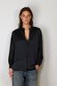 Vince - Blouse - Band Collar Blouse - Coastal