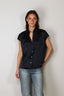 Vince - Blouse - Cap Slv Ruched Bk Blouse - Coastal