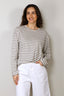 Aiayu - Top - Circular Long Sleeve Melange - Mix Grey Melange
