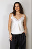 RÓHE - Top - Silk Lace Camisole Top - Cream