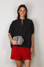 SoSue - Blouse - Cowboy Button Linen - Navy