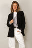 Vince - Blazer - Crepe Double Breasted Blazer - Black