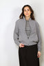 Tibi - Jacket - Tech Gingham Track Jacket - Black / White Gingham