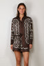Nili Lotan - Blouse - Alfie - Brown / Ivory Bandana Print