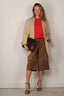Denimist - Blazer - Deconstructed Blazer With Belt - Khaki