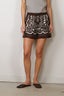 Nili Lotan - Short - Frances - Brown / Ivory Bandana Print