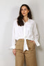 Denimist - Blouse - L/S Front Tie Shirt - White