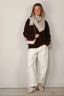 Tibi - Trui - Cardigan Stitch V Neck - Brown