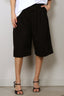 Tibi - Short - Bio Twill Triple Pleat Short - Black