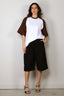 Tibi - T-Shirt - Perfect T Baseball T - Brown Multi