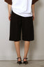 Tibi - Short - Bio Twill Triple Pleat Short - Black