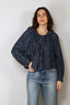 Forte_Forte - Blouse - Indigo Tweed Bohemian Shirt - Indaco