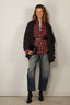 RÓHE - Blouse - Oxford Button Down Check Shirt - Navy / Red Check