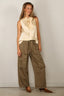 Forte_Forte - Top - Silk Satin LavalliSre Top - Ivory