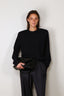 RÓHE - Sweater - Statement Shoulder Crewneck - Navy