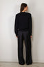 RÓHE - Sweater - Statement Shoulder Crewneck - Navy