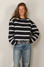 BYLOTTE Studios - Top - Ivy Longsleeve - Navy / White / Bordeaux