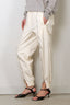 Tibi - Broek - Nylon Zipper Jogger - Ivory