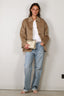 RÓHE - Jacket - Double Faced Wool Pankou Closure Jacket - Desert Brown
