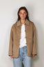 RÓHE - Jacket - Double Faced Wool Pankou Closure Jacket - Desert Brown