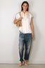 Vince - Blouse - Cap Slv Ruched Bk Blouse - Chiffon