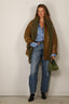 Tibi - Blouse - Edmund Lyocell Stripe Oversized Shirt - Blue Multi