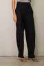 RÓHE - Broek - Daria Single Pleat Straight Leg Trousers - Navy