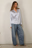 Forte_Forte - Blouse - Silk Satin Shirt Without Scarf - Grey