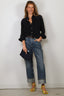 Denimist - Blouse - Boyfriend - Navy Gauze