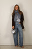 Forte_Forte - Blouse - Silk Satin Shirt Without Scarf - Grey