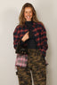 The Tales - Blouse - Cutaway Bleached Flannel Shirt - Red