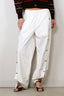 Tibi - Broek - Nylon Snap Pull On Jogger - White