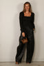 SAGE AND IVY - Broek - Sora - Black Leather