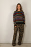 Suzie Kondi - Sweater - Kismet Jumper - Black Multi Stripe