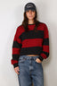 Johny - Sweater - Derek - Burgundy/Navy